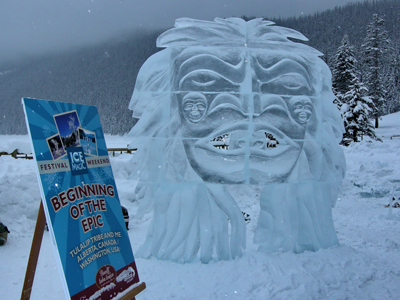 Lake Louise Ice Carving